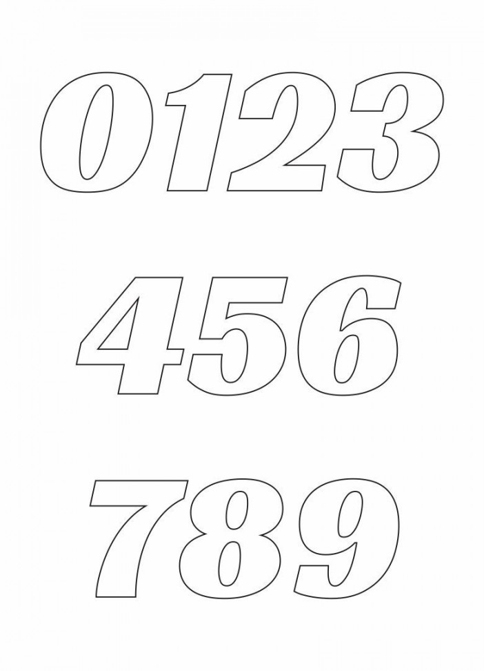 Best Printable Block Numbers   PDF for Free at Printablee