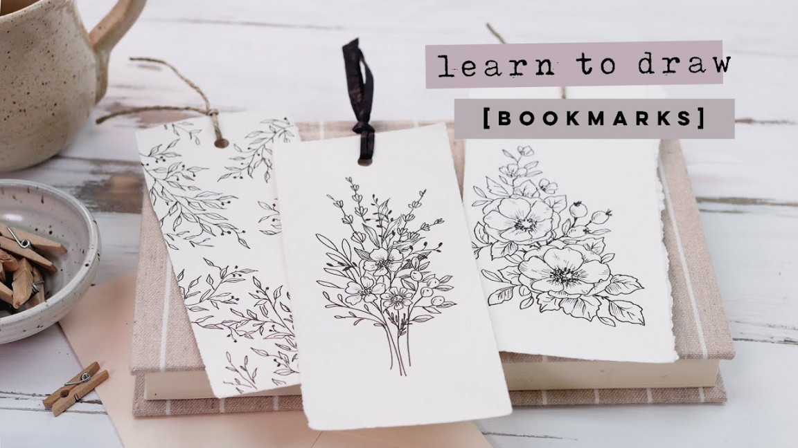 Bookmark Designs  How To Draw Flowers For Beginners