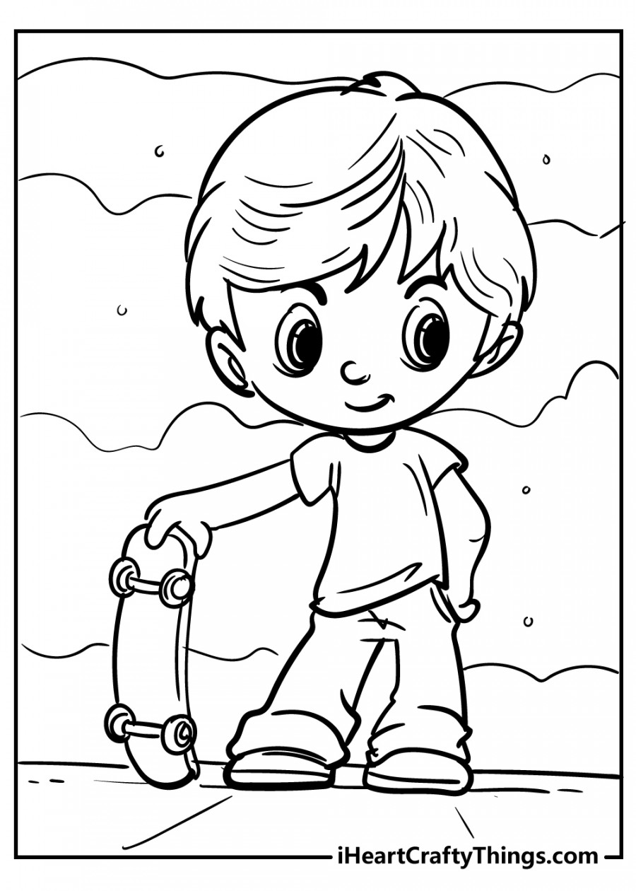 Boys Coloring Pages (% Free Printables)