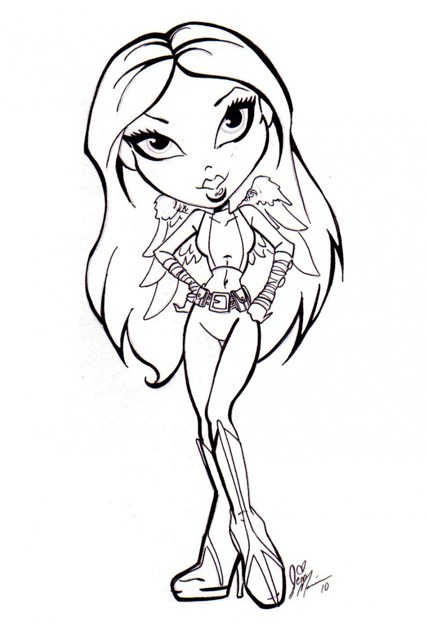 Bratz coloring for kids - The Bratz Kids Coloring Pages