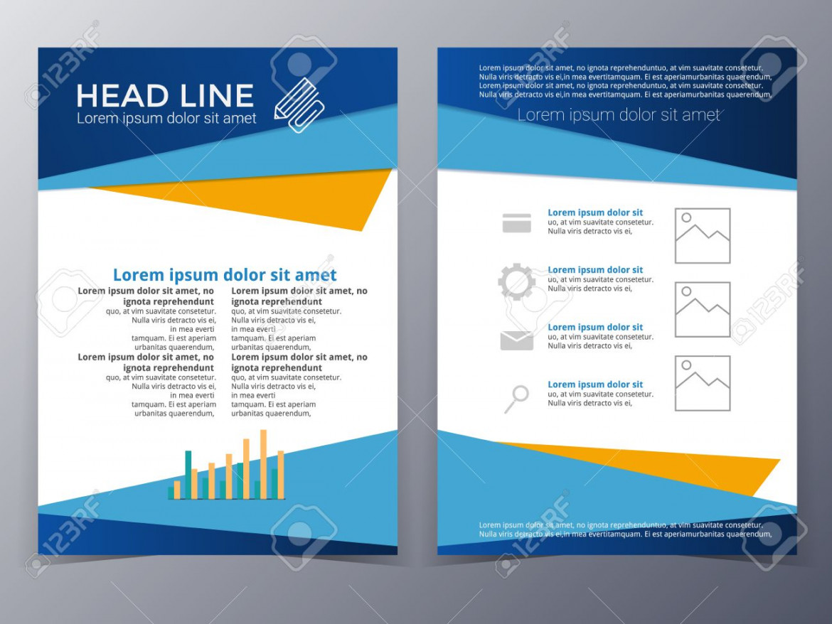 Business And Technology Brochure Design Template In A Size For