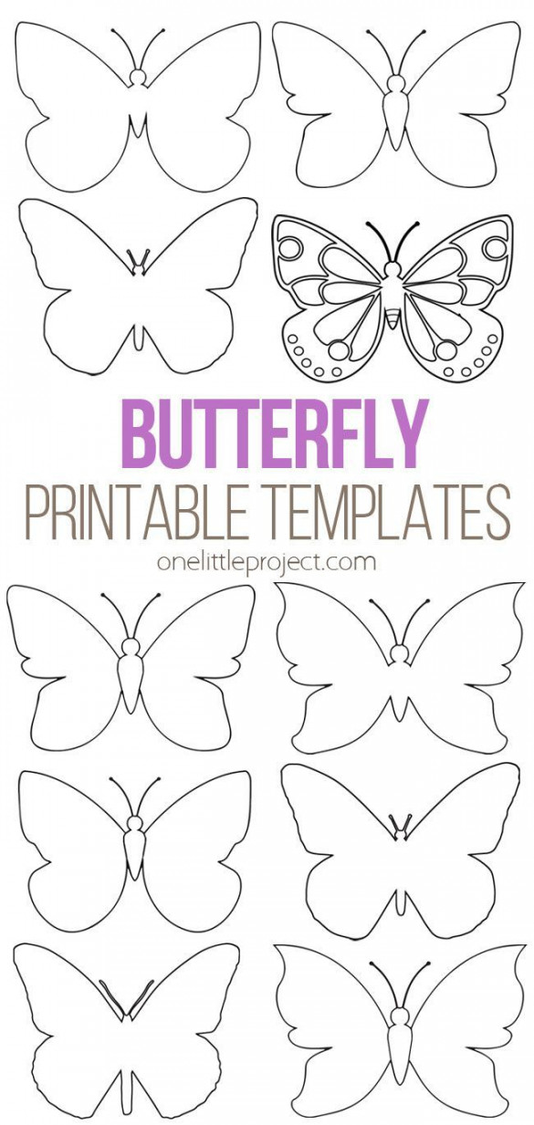 Butterfly Template  Butterfly printable template, Butterfly