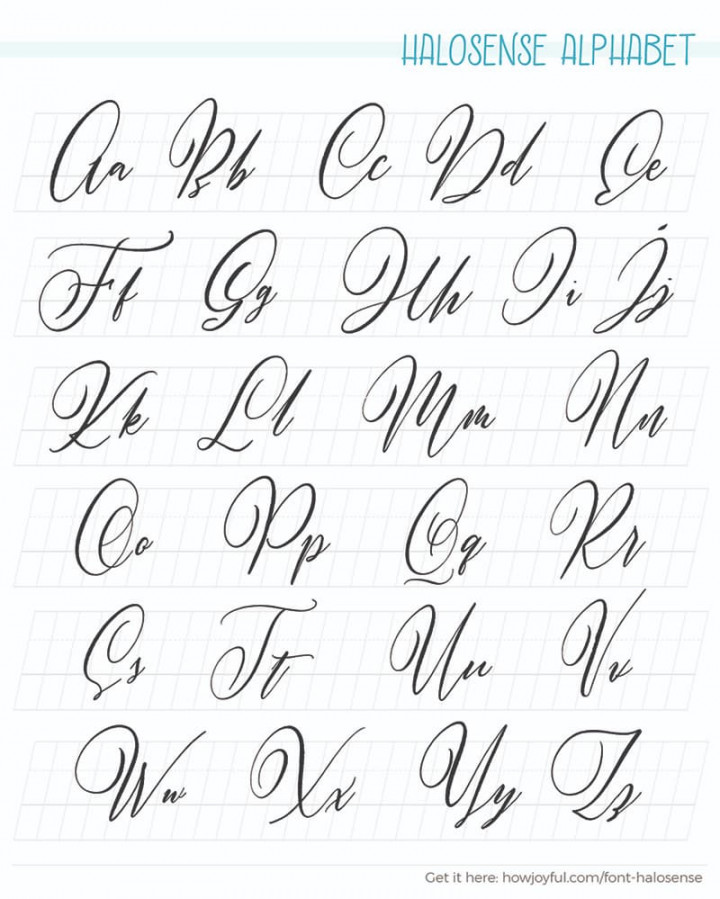 Calligraphy alphabets: What are lettering styles? + FREE WORKSHEETS