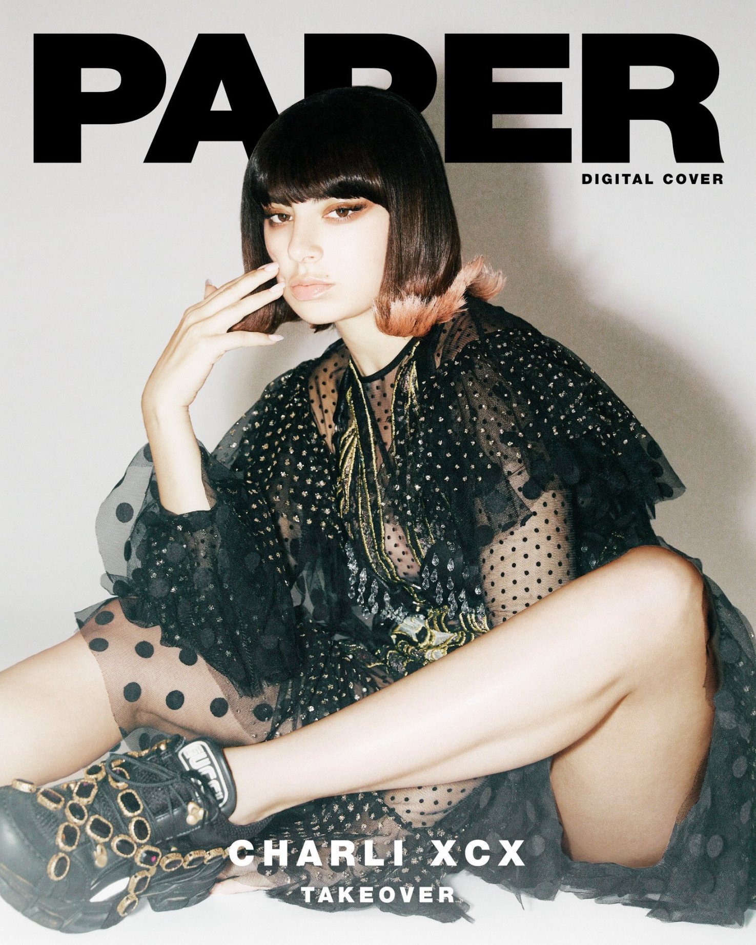 Charli XCX on the new cover of PAPER