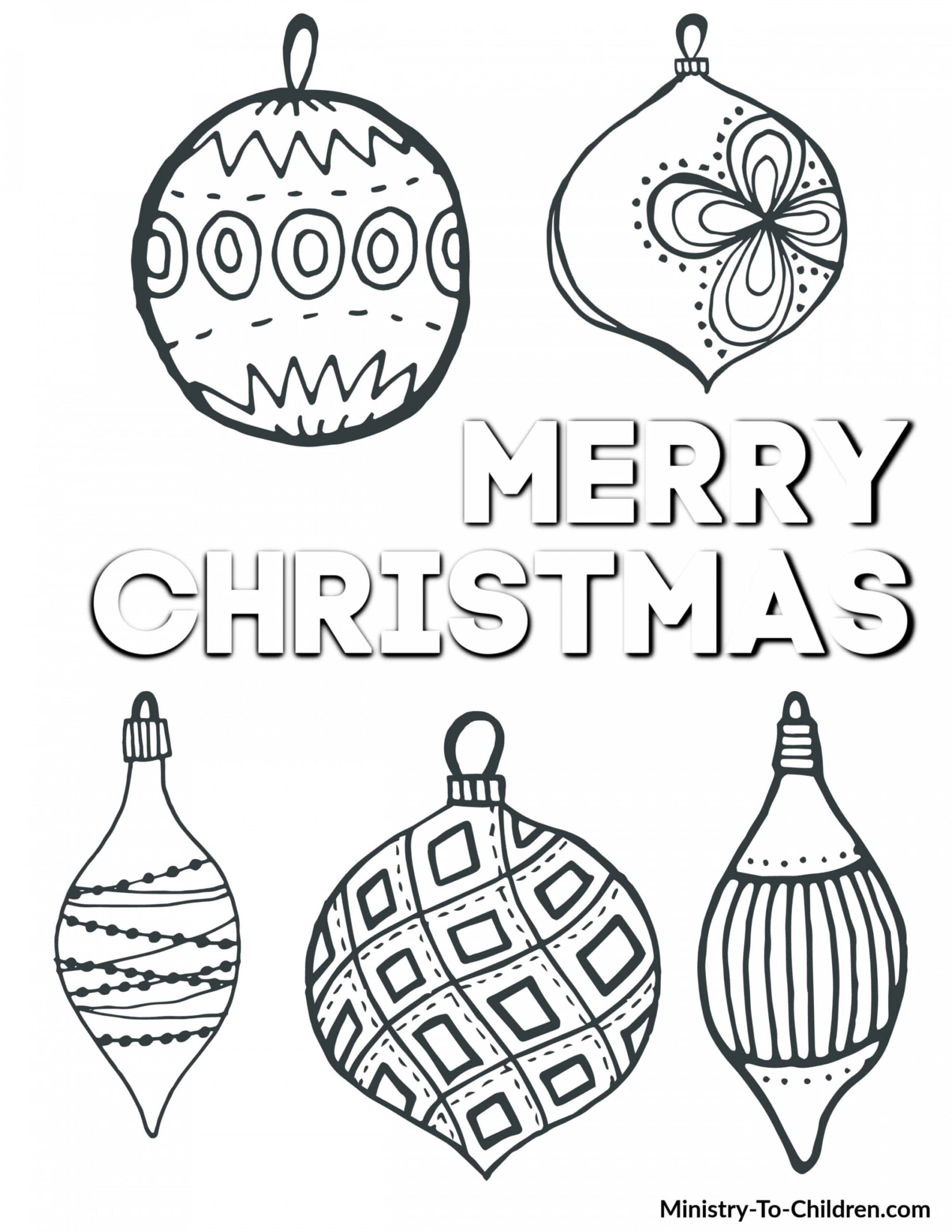 Christmas Coloring Pages for Kids (% FREE) Easy Printable PDF