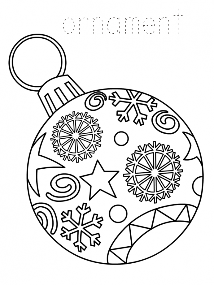 Christmas Ornament Coloring Pages - Best Coloring Pages For Kids