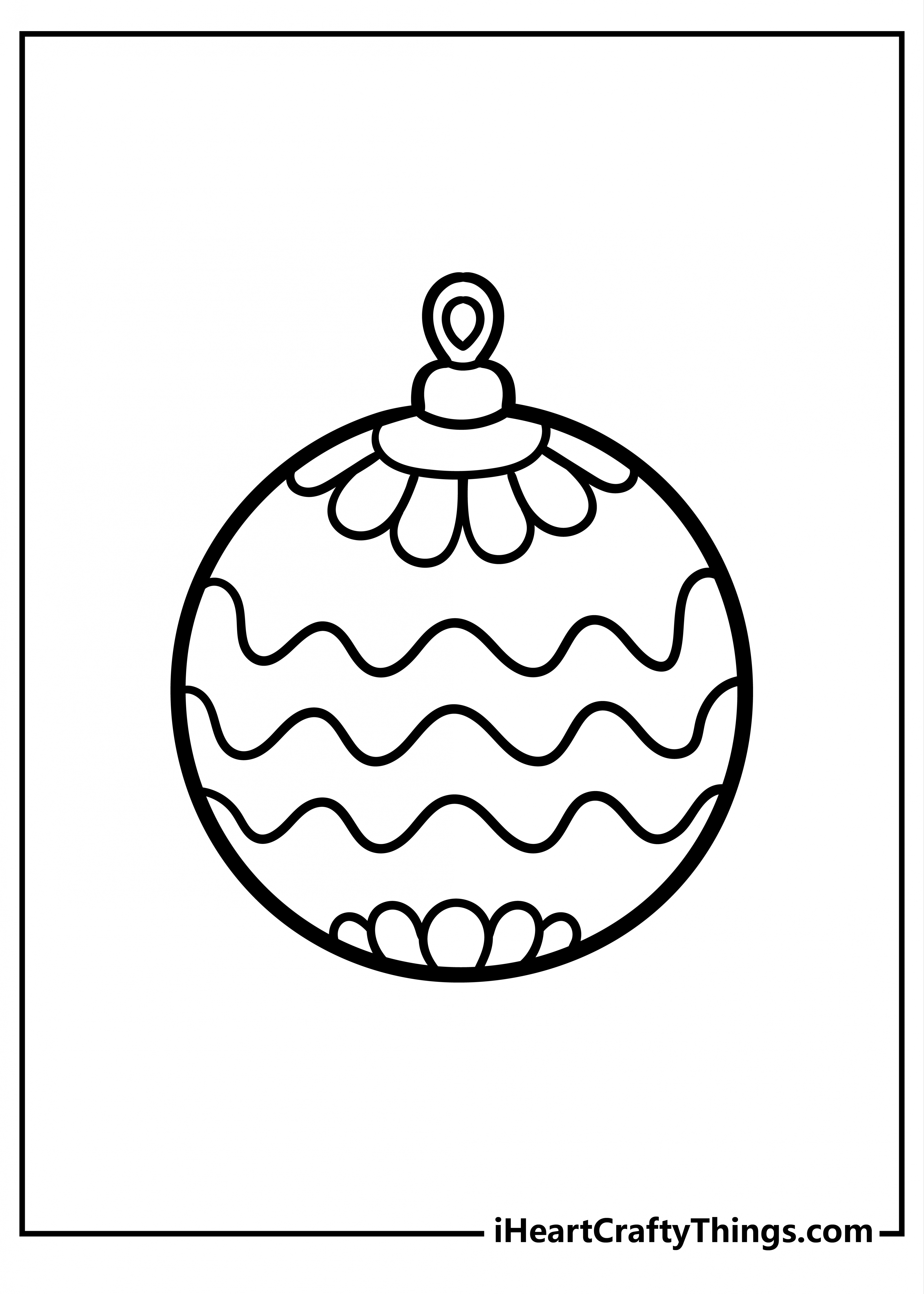 Christmas Ornament Coloring Pages (% Free Printables)