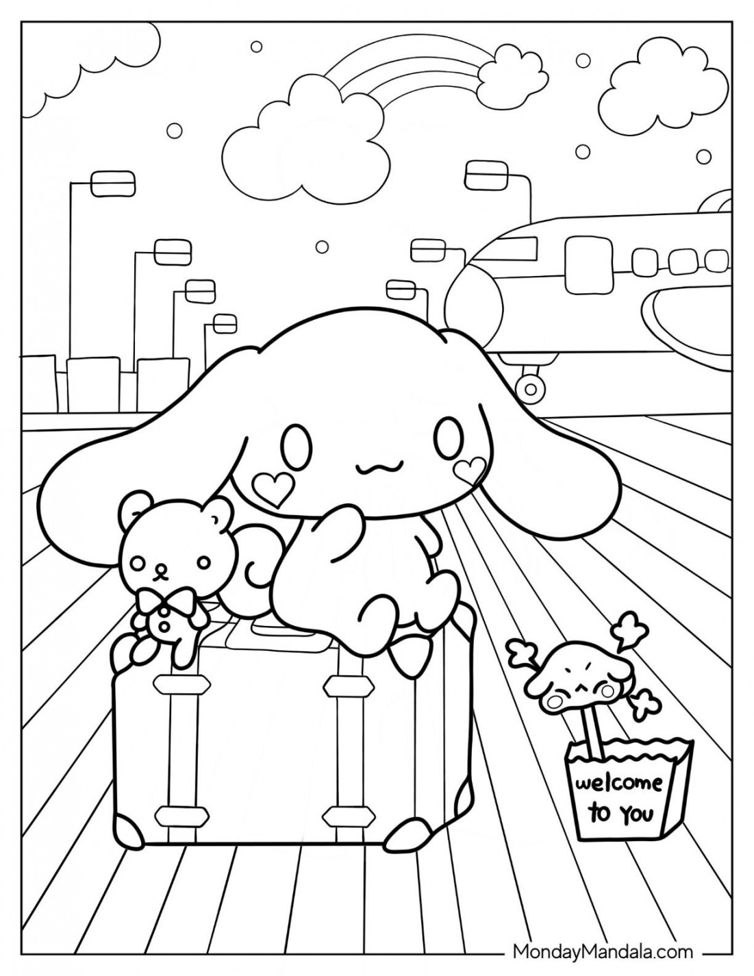 Cinnamoroll Coloring Pages (Free PDF Printables) in