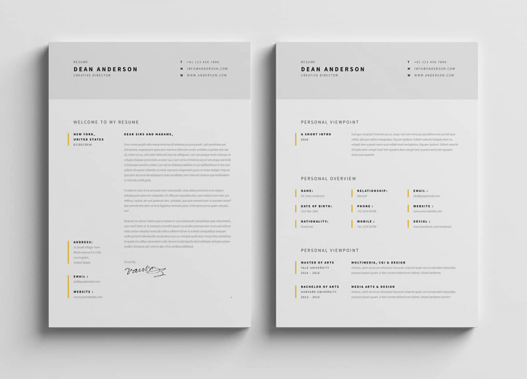 + Clean Minimalist Resume Templates (Sleek Design)