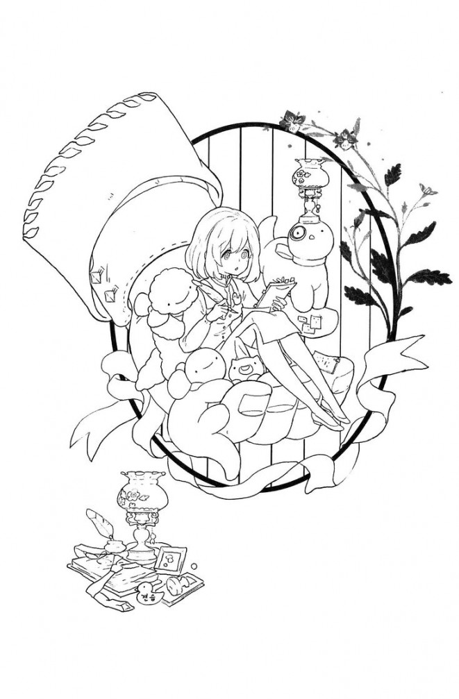 Coloring Book PDF Download Winter Tales  Coloring book art, Manga