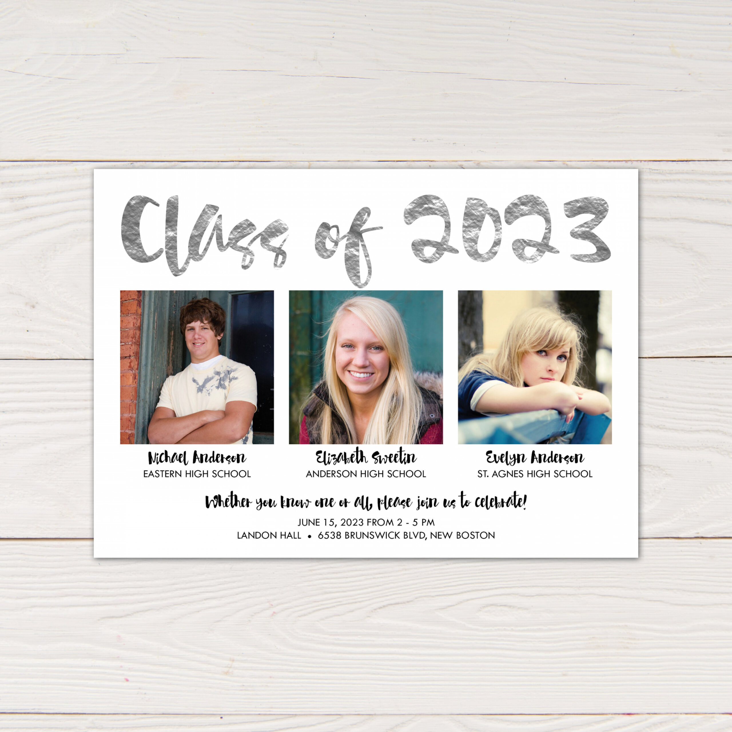 Combined Graduation Party Invitation Graduation Open House - Etsy