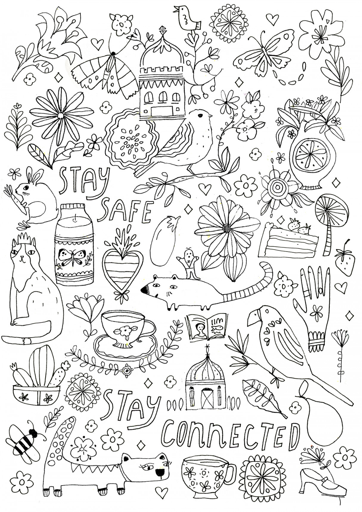 Comforting coloring pages - Flow Magazine - en