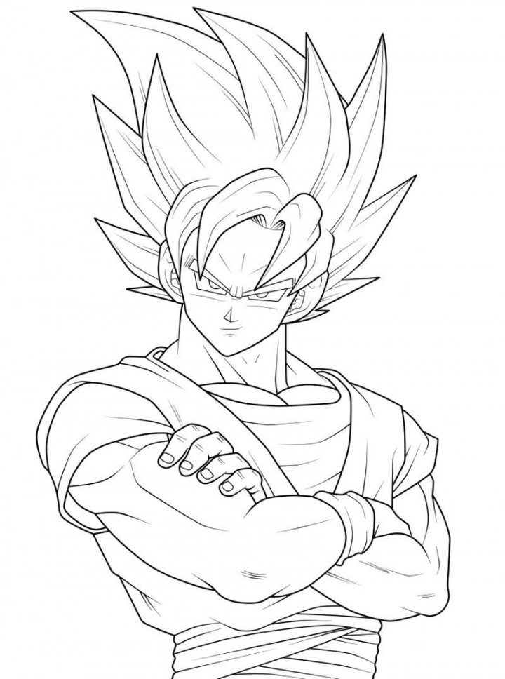 Cool Dragon Ball Z Coloring Pages PDF - Coloringfolder