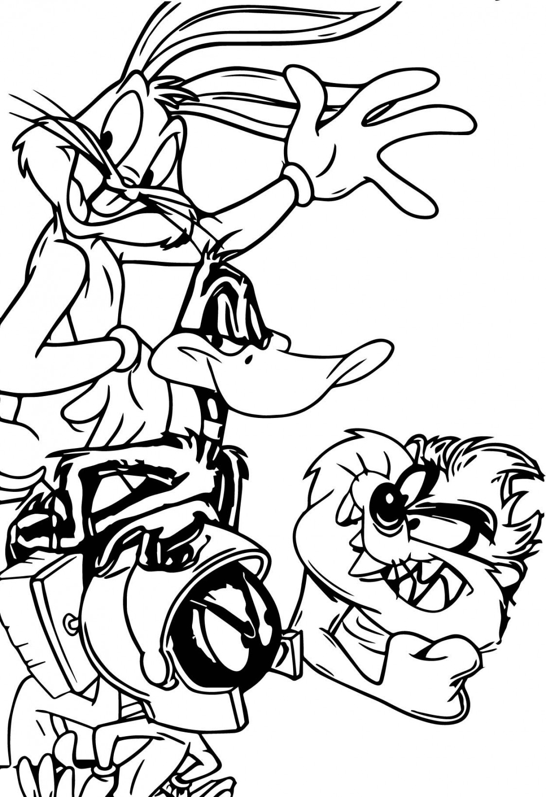 cool The Looney Tunes All Characters Coloring Page  Halloween