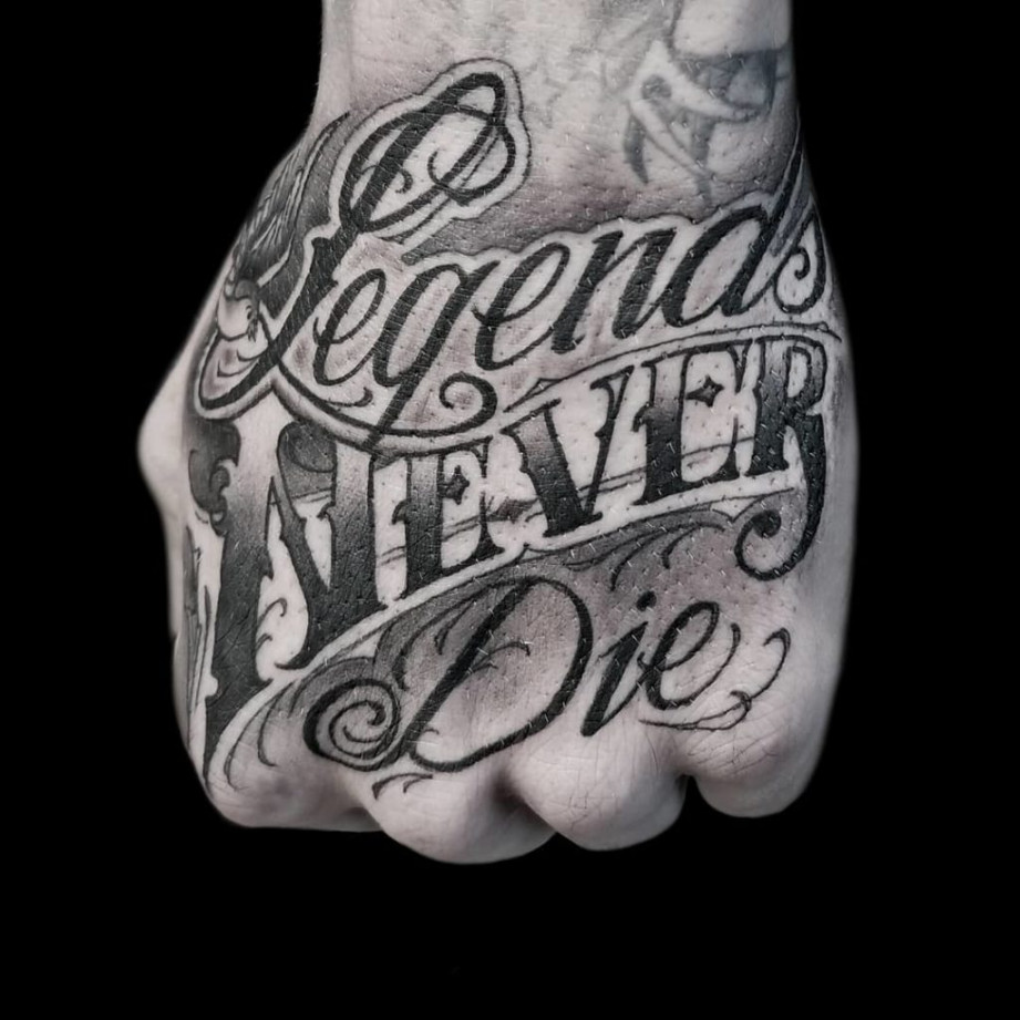 coole Lettering Tattoo Ideen für Girls & Boys, Part  - Tattoo