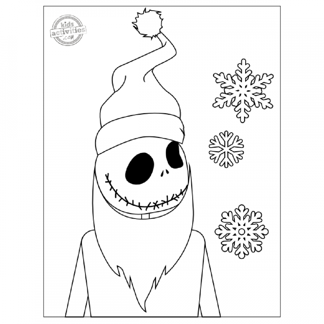 Coolest Free Printable Nightmare Before Christmas Coloring Pages