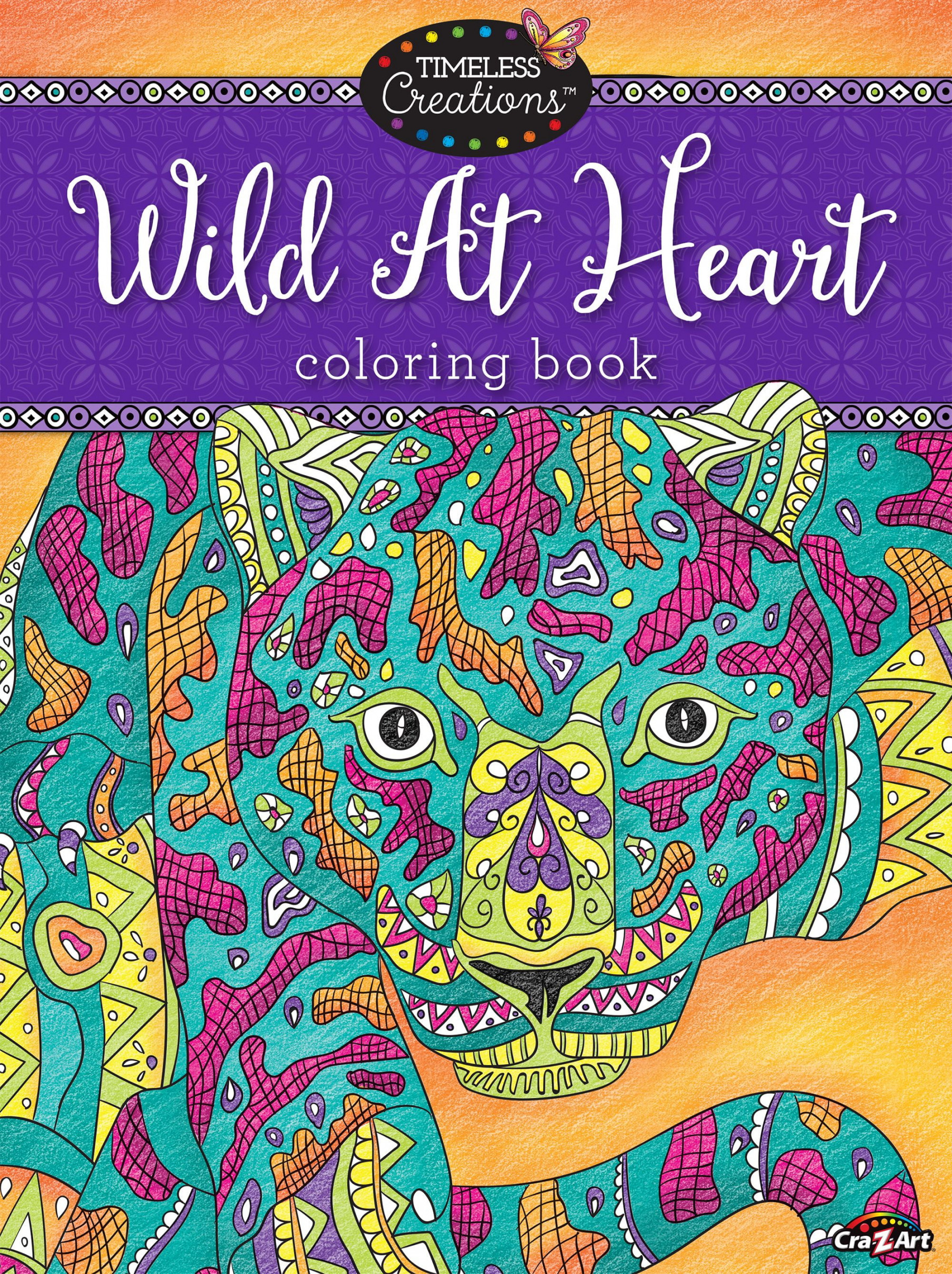 Cra-Z-Art Timeless Creations Adult Coloring Book, Wild at Heart