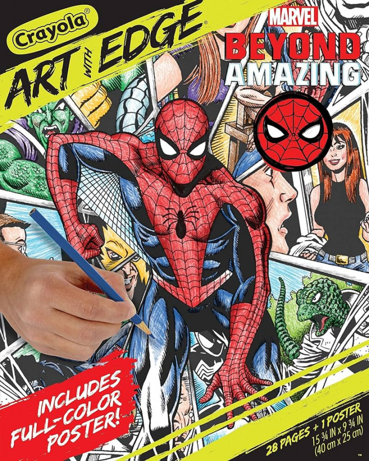 Crayola Spiderman Beyond Amazing, Art with Edge, Adult Coloring