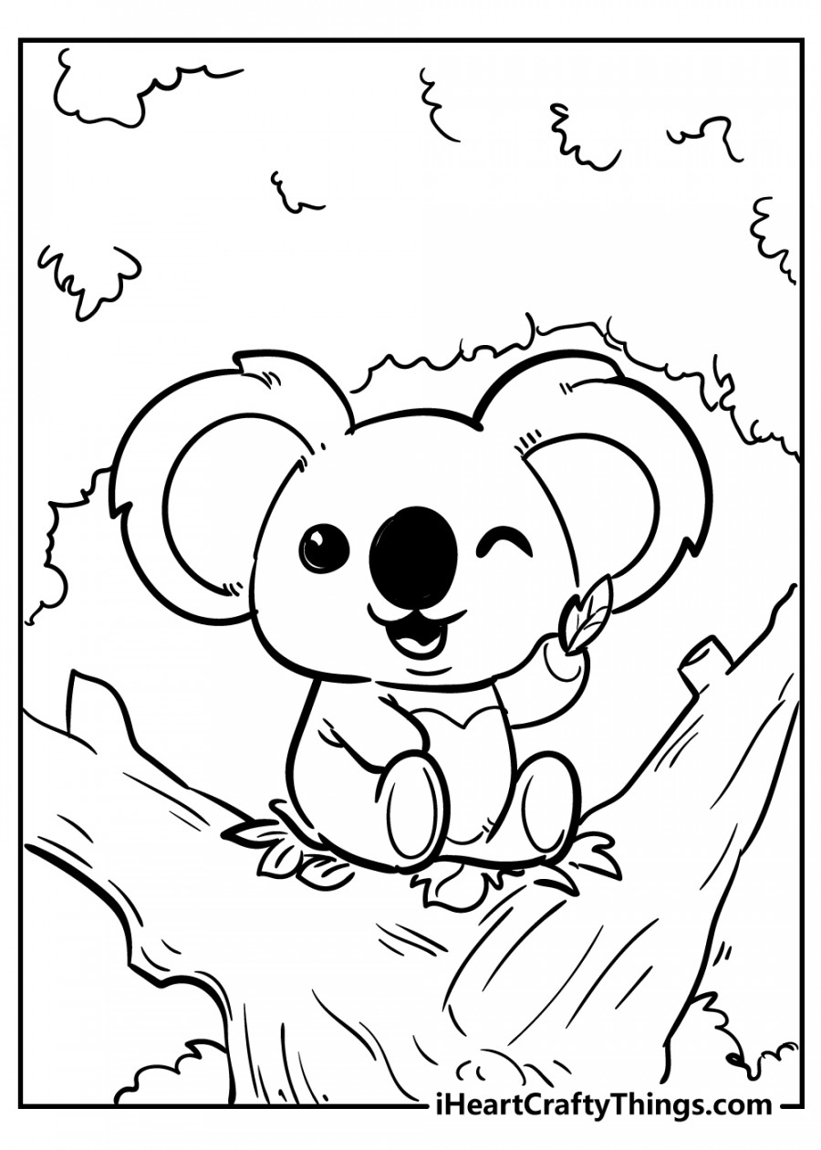 Cute Animals Coloring Pages (% Free Printables)