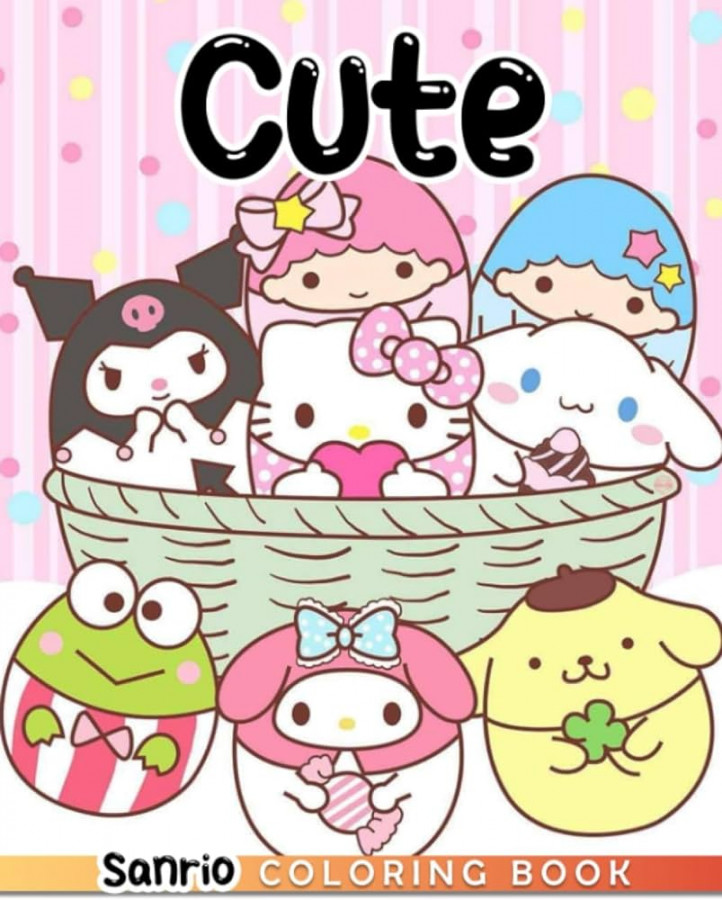 Cute Coloring Book: Japanese Popular Culture Color Pages  Creativity Pages  for Any Lovers Gifts to Relax and Have Fun