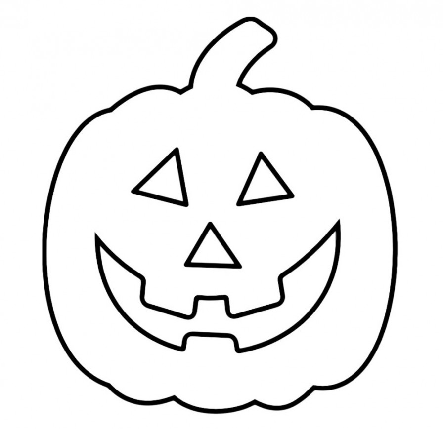 Cute Happy Pumpkin Coloring Pages - What Mommy Does