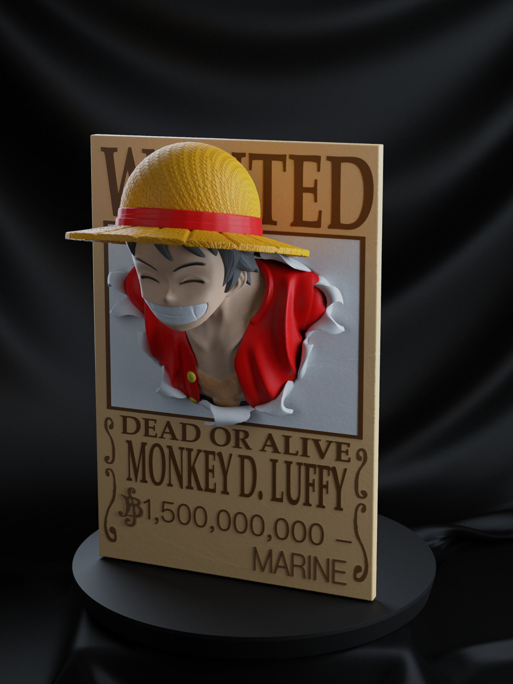 D-Datei One Piece - Luffy gesucht Poster 🧲・Modell für D