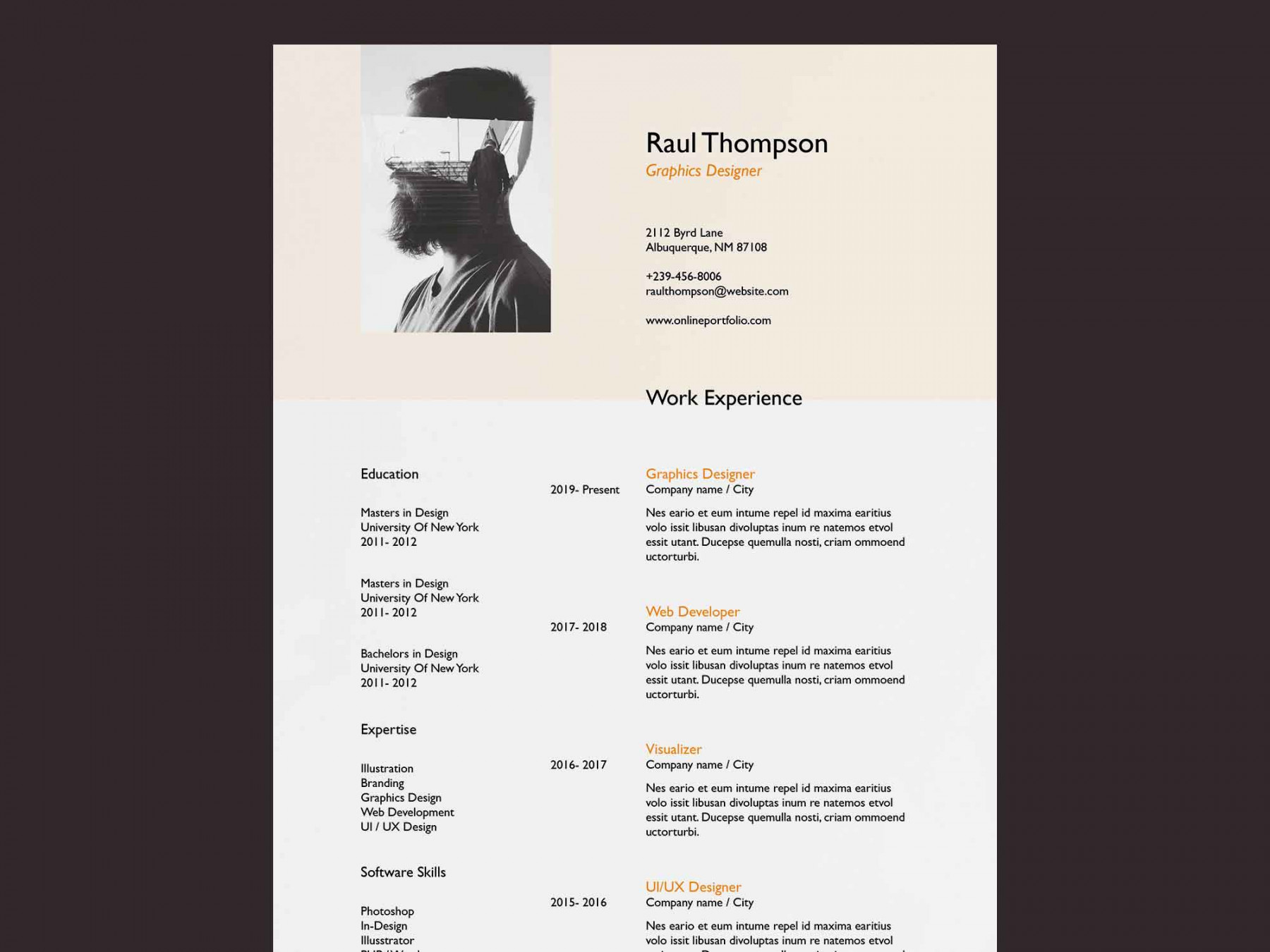 Designer Creative Resume Template