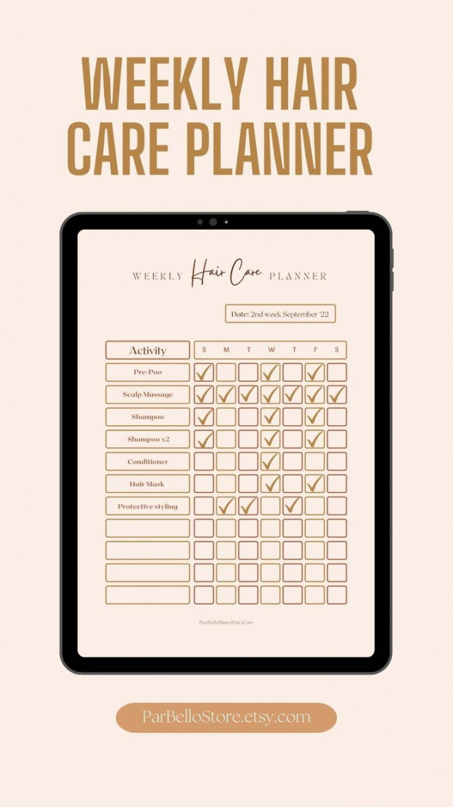 Digital Hair Care Planner Track Organize & Elevate Your - Etsy