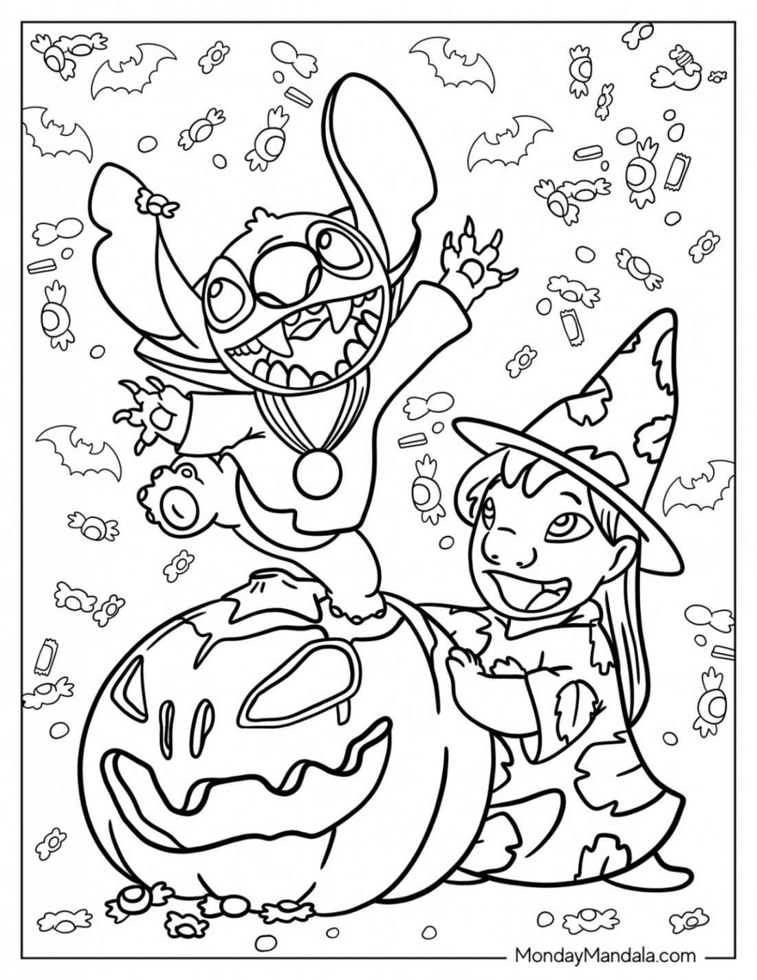 Disney Halloween Coloring Pages (Free PDF Printables)