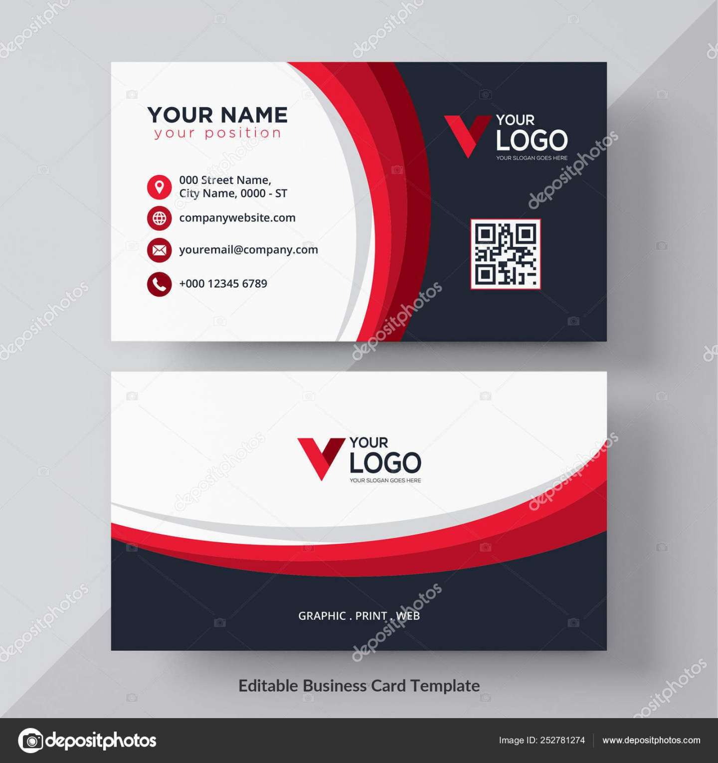 Download - Modern Creative Business Card Name Card Horizontal