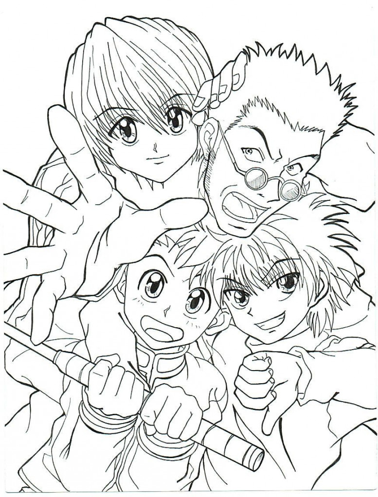 Download or print this amazing coloring page: Hunter X Hunter