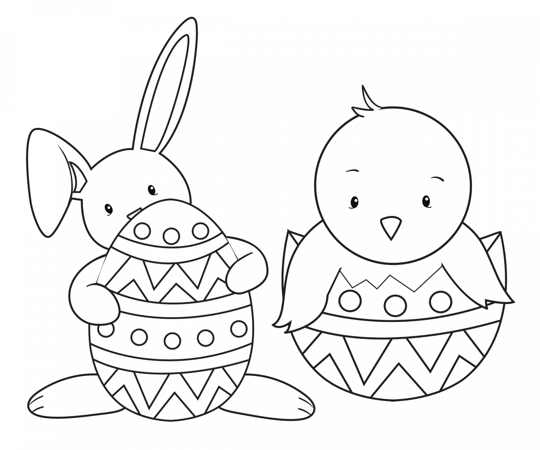 Easter Coloring Pages for Kids - Crazy Little Projects