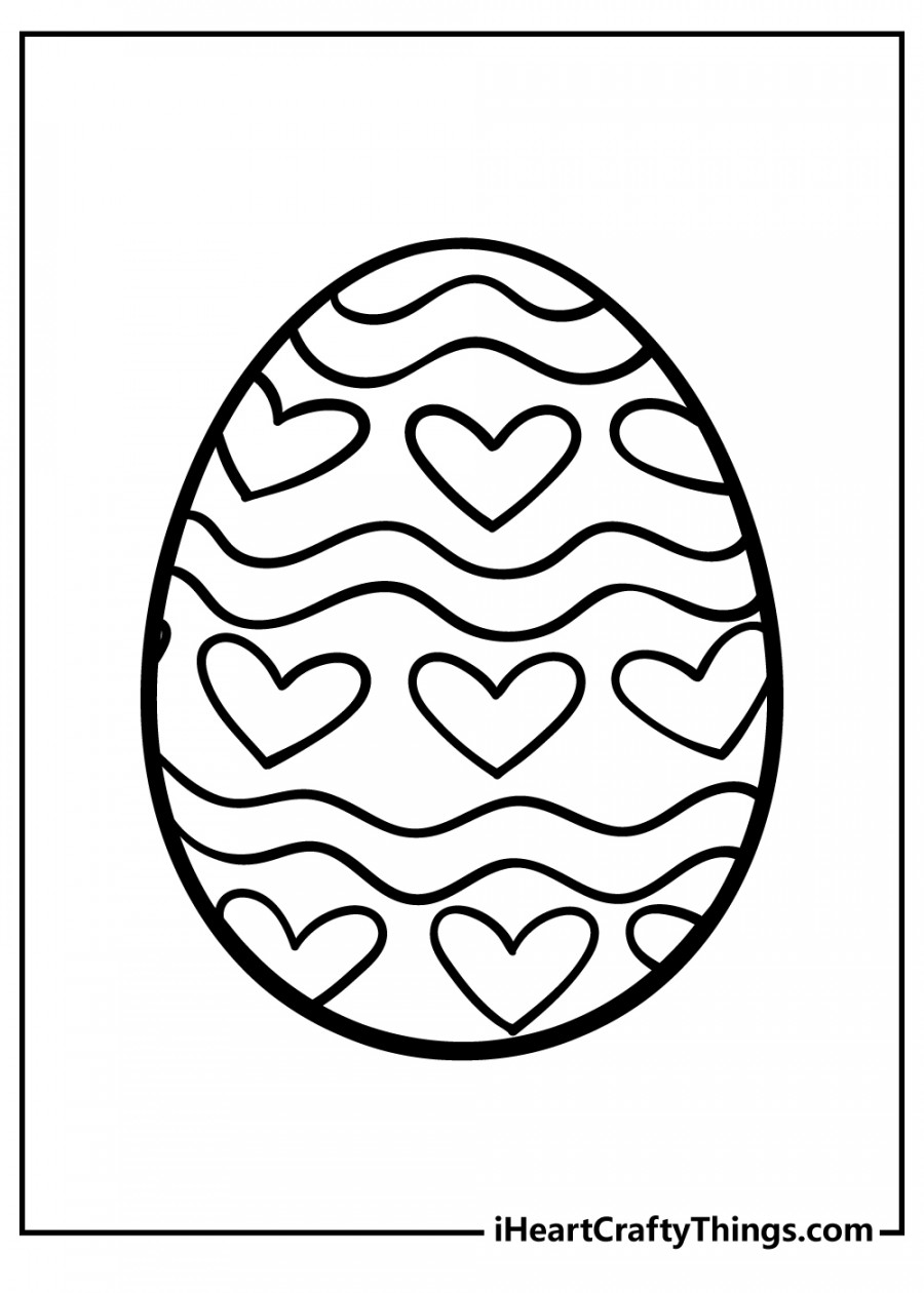 Easter Egg Coloring Pages (% Free Printables)