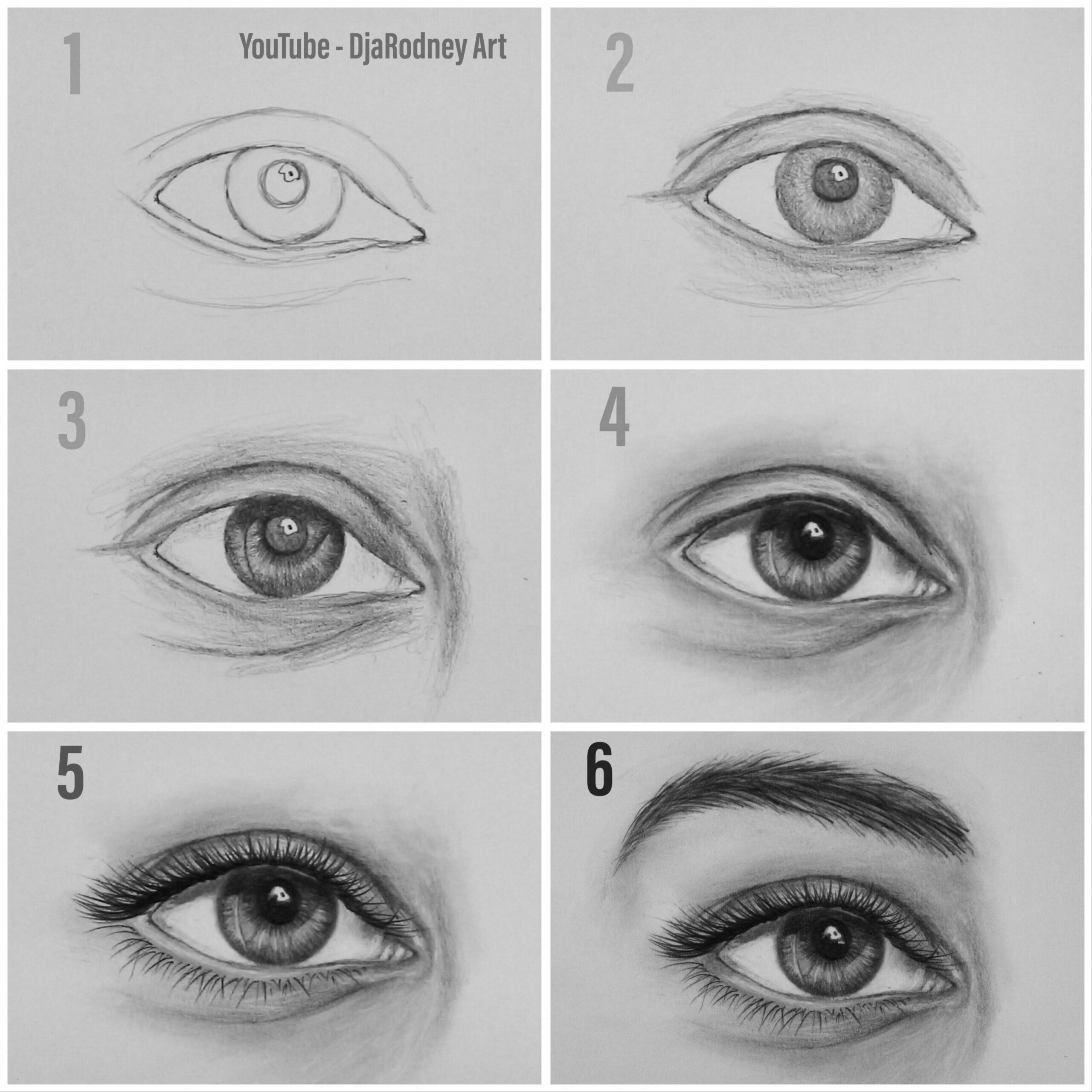 Easy Way to Draw Realistic Eyes: Step by Step https://youtu