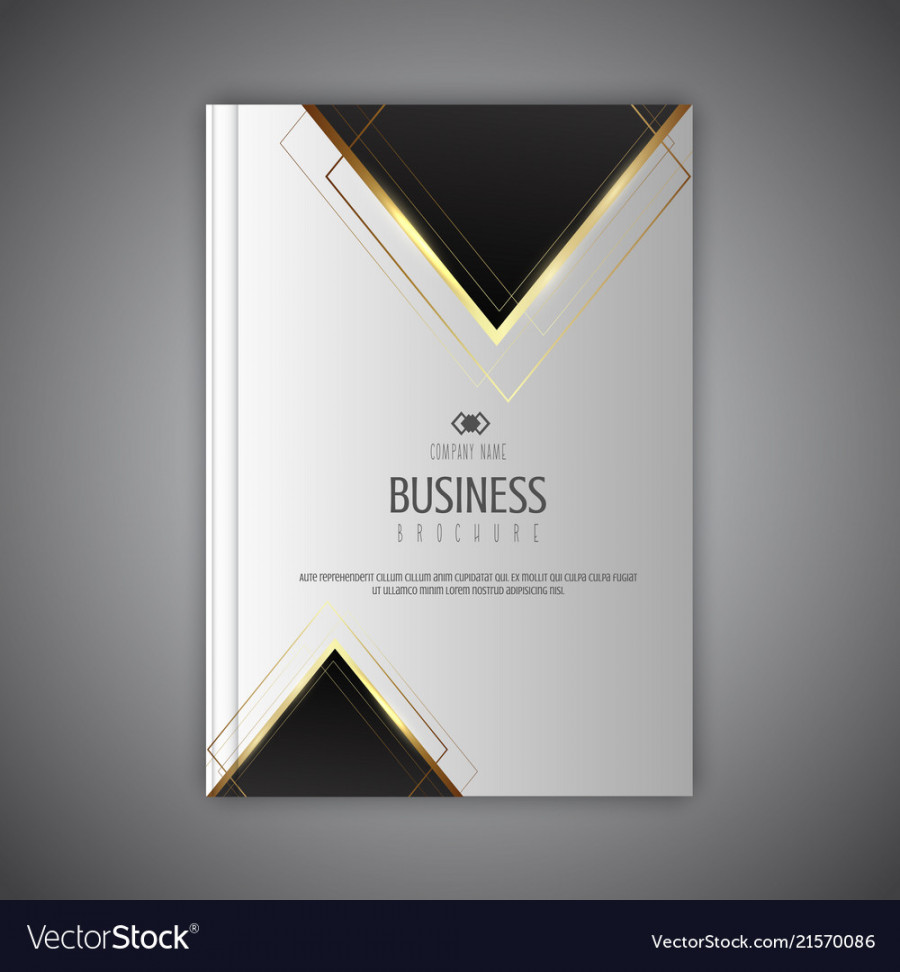 Elegant business brochure design Royalty Free Vector Image