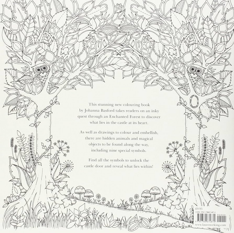 Enchanted Forest: An Inky Quest & Colouring Book:  : Basford