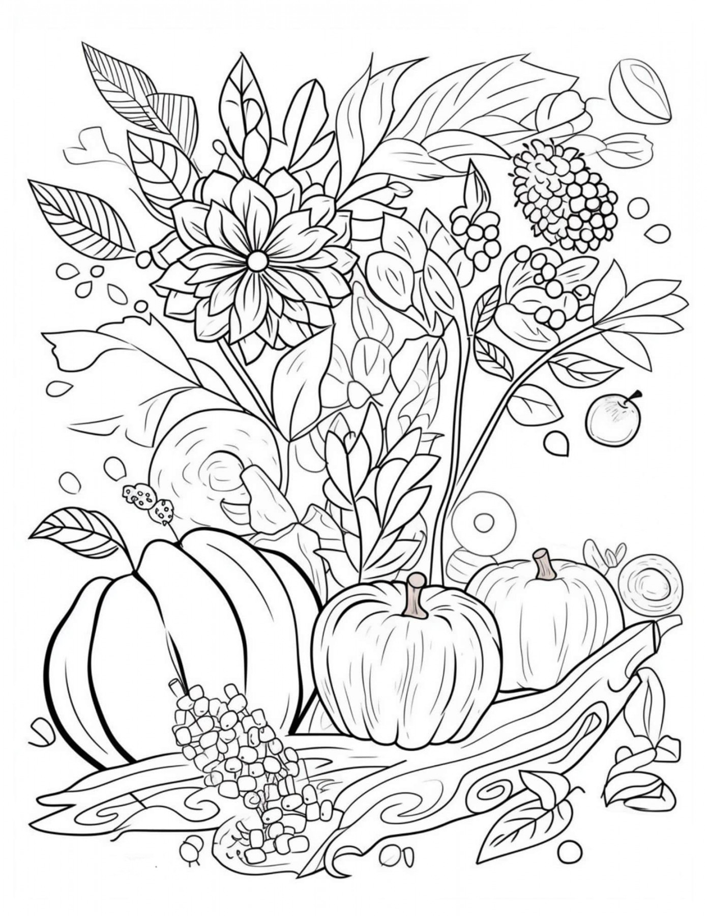 Fall Coloring Pages For Both Kids And Adults - Our Mindful Life