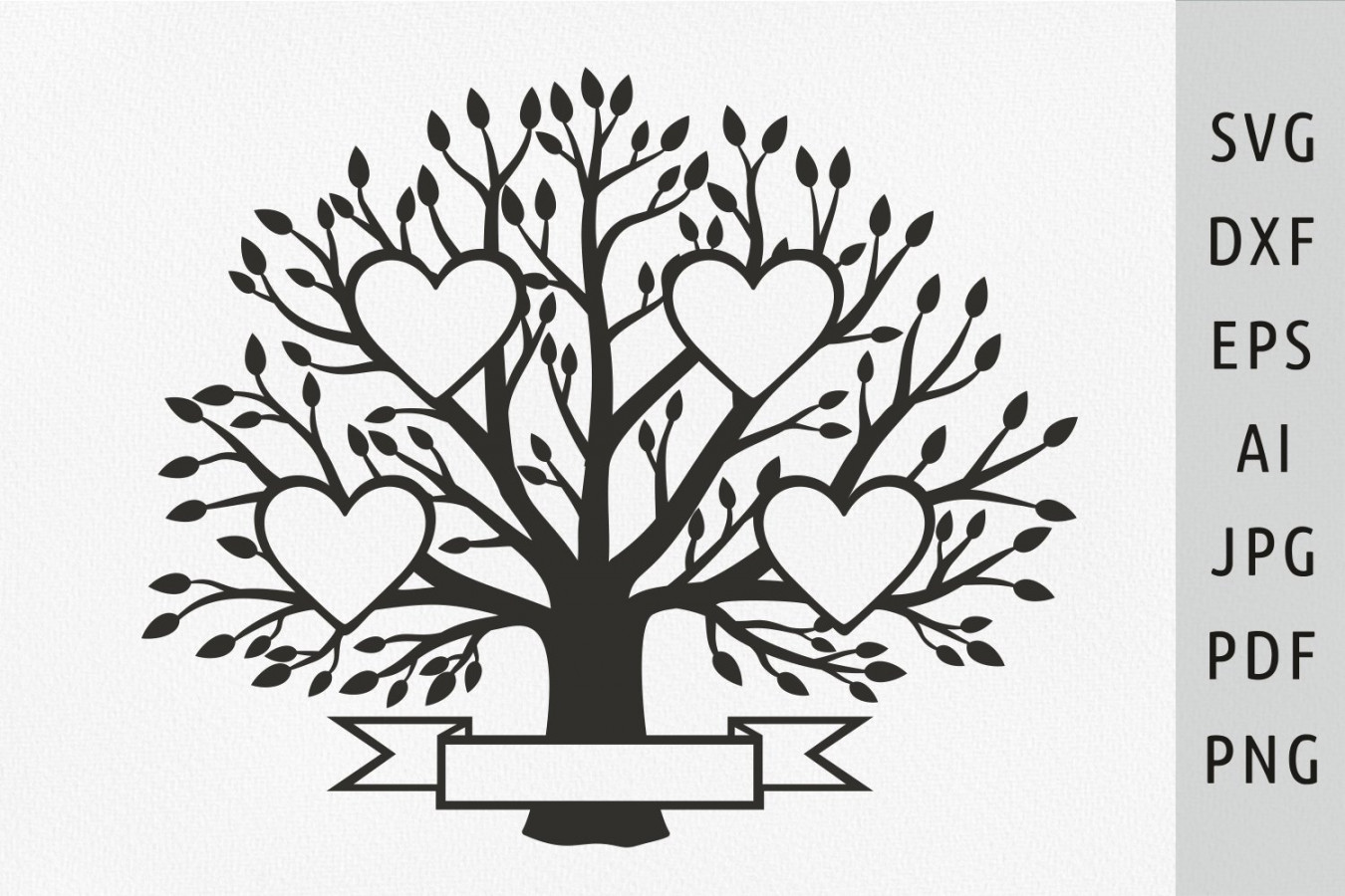 Family tree svg  members, Family tree heart svg grandma pdf