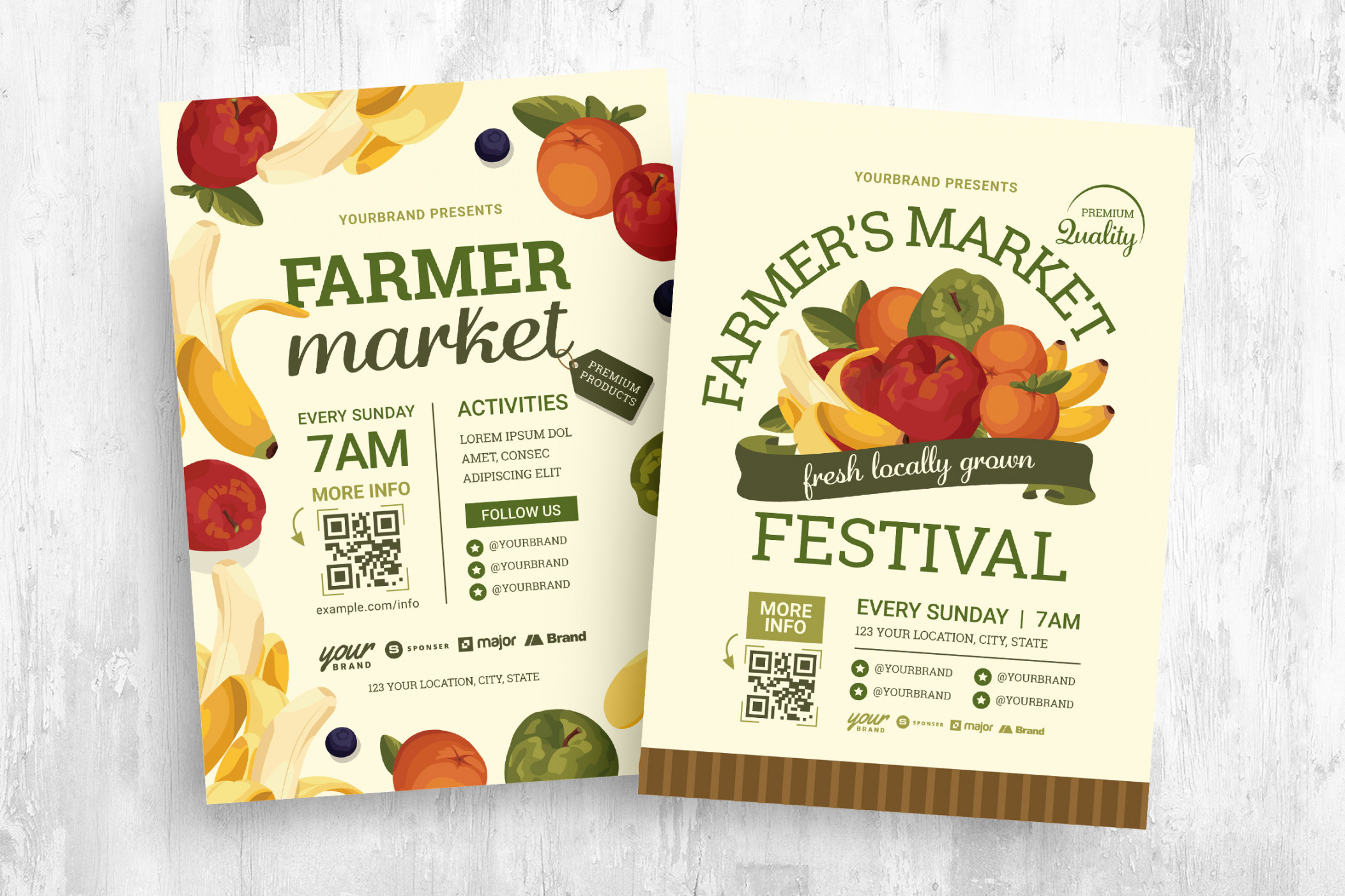 Farmers Market Flyer Templates [PSD, Ai, Vector] - BrandPacks