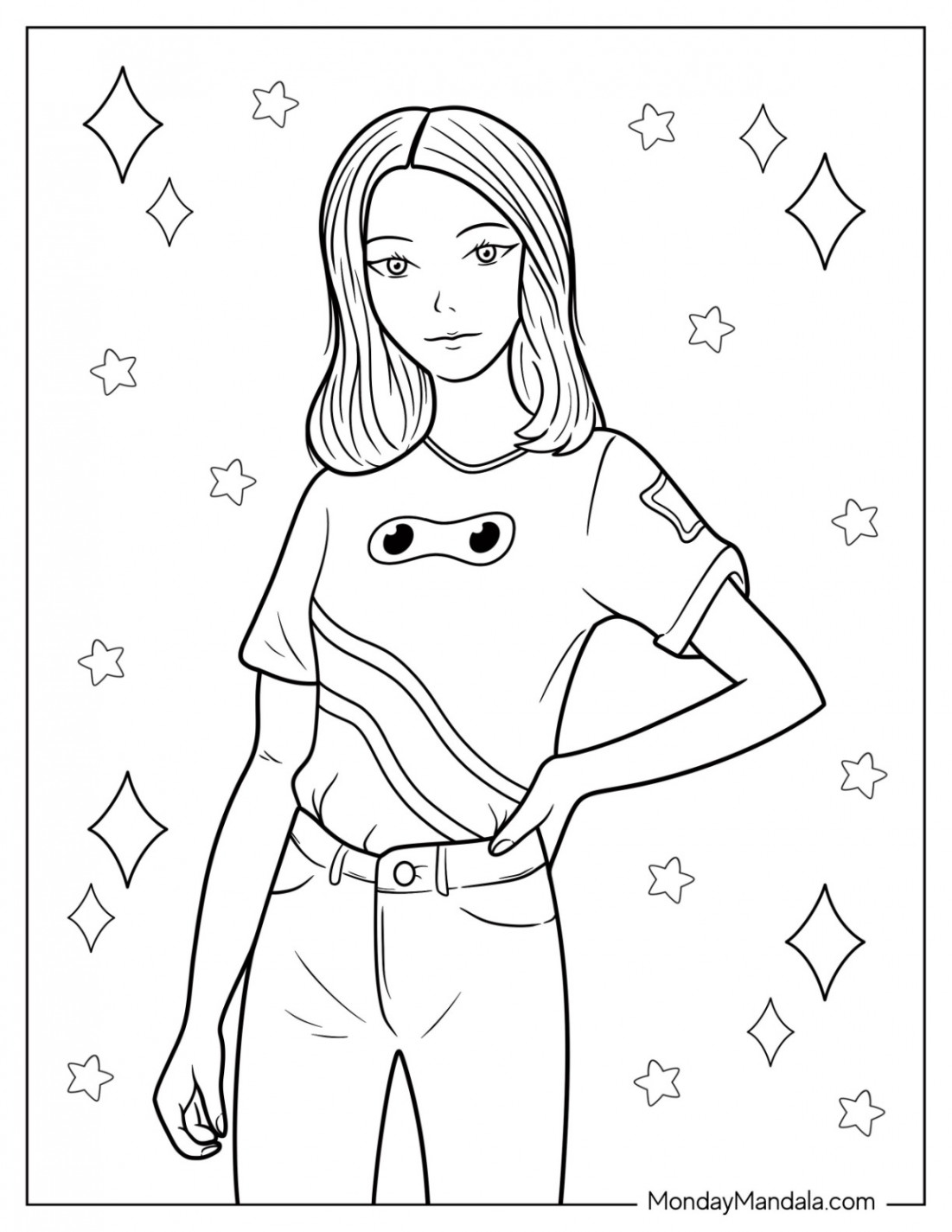 Fashion Coloring Pages (Free PDF Printables)