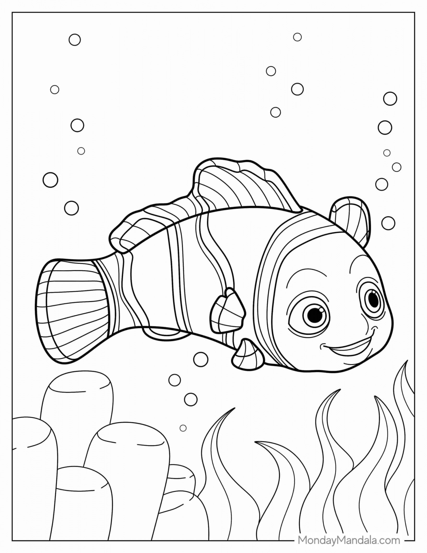 Finding Nemo Coloring Pages (Free PDF Printables) in