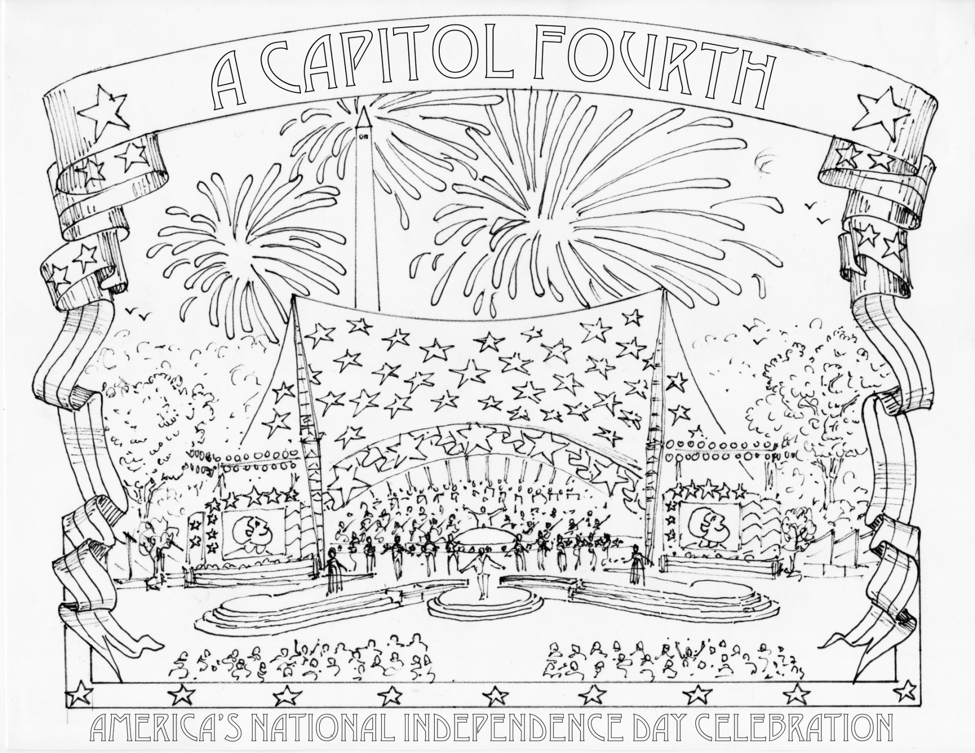 Fourth of July Coloring Pages  A Capitol Fourth  PBS