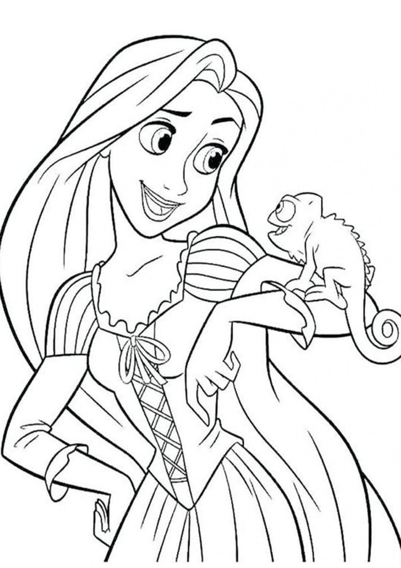 Free & Easy To Print Tangled Coloring Pages  Tangled coloring