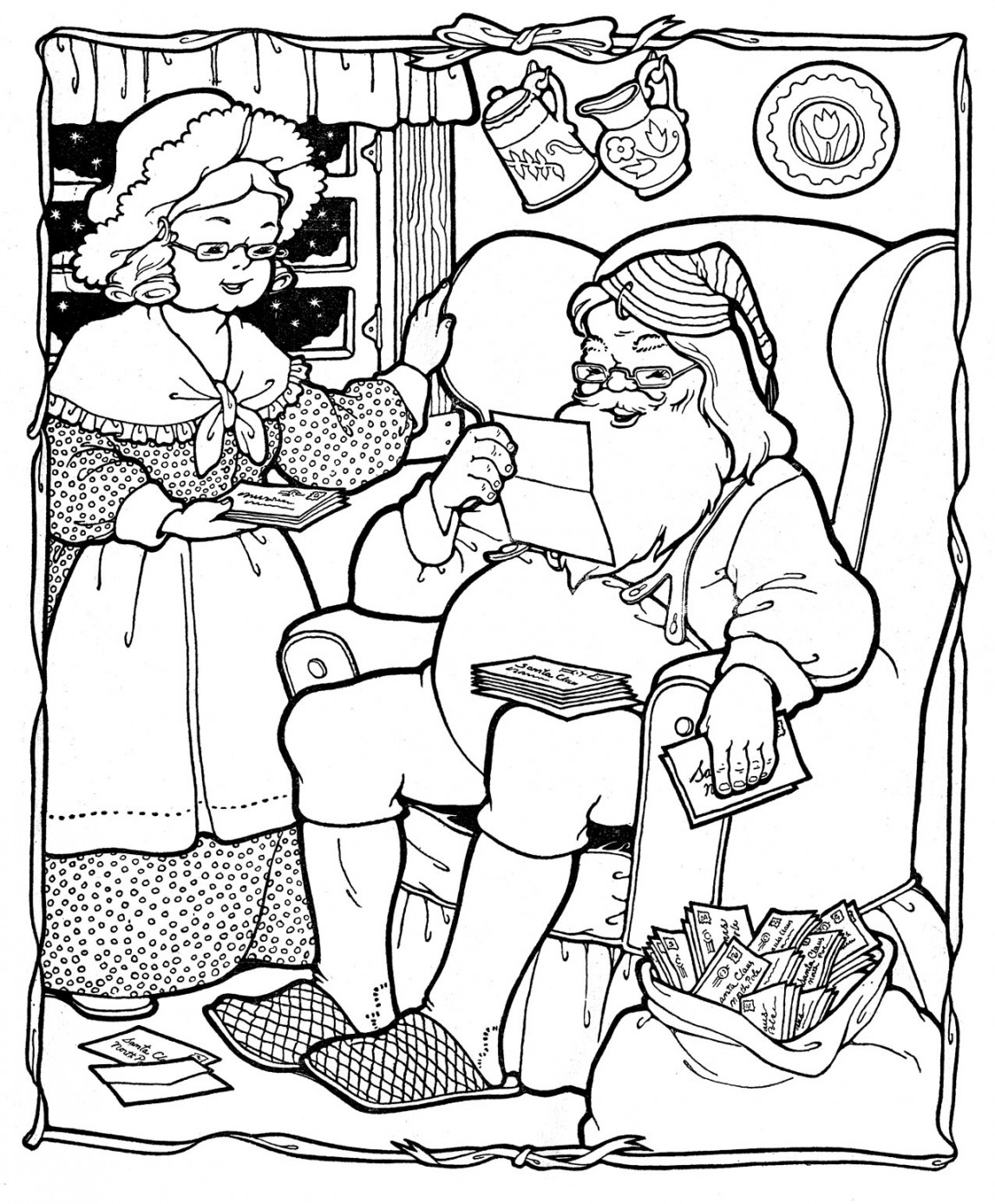 Free Christmas Coloring Pages! - The Graphics Fairy