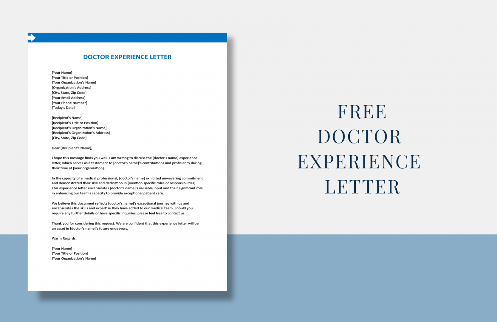 Free Doctor Experience Letter - Download in Word, Google Docs