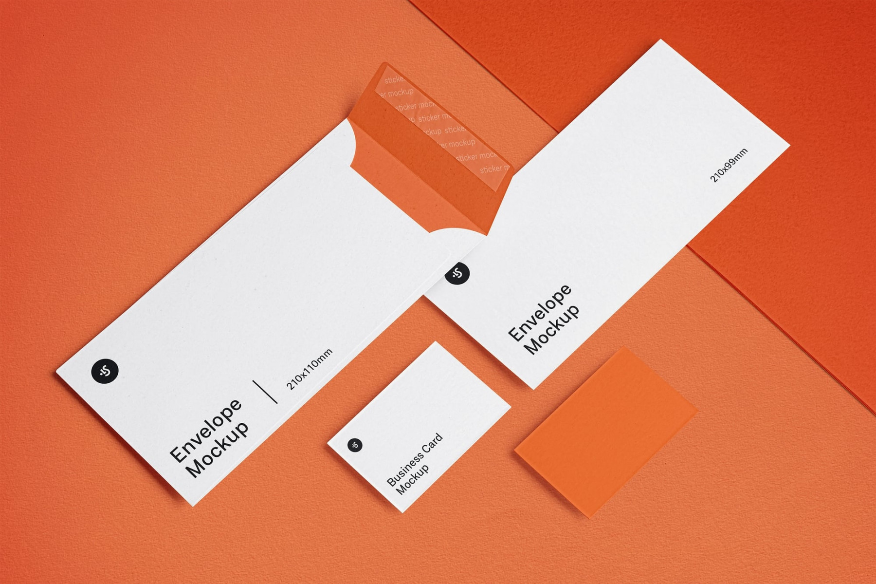 Free Envelope and Business Card Mockups (PSD)