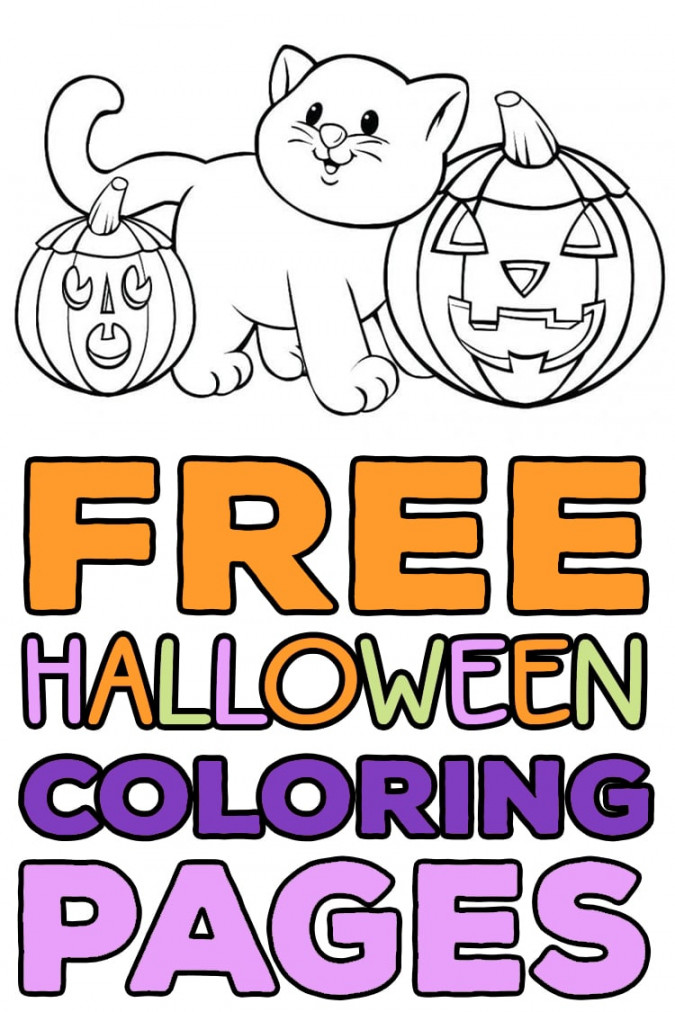 + FREE Halloween Coloring Pages for Adults & Kids - Happiness is