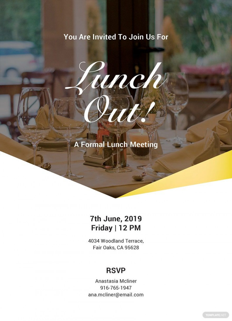 FREE Lunch Invitation Template - Download in Word, Google Docs