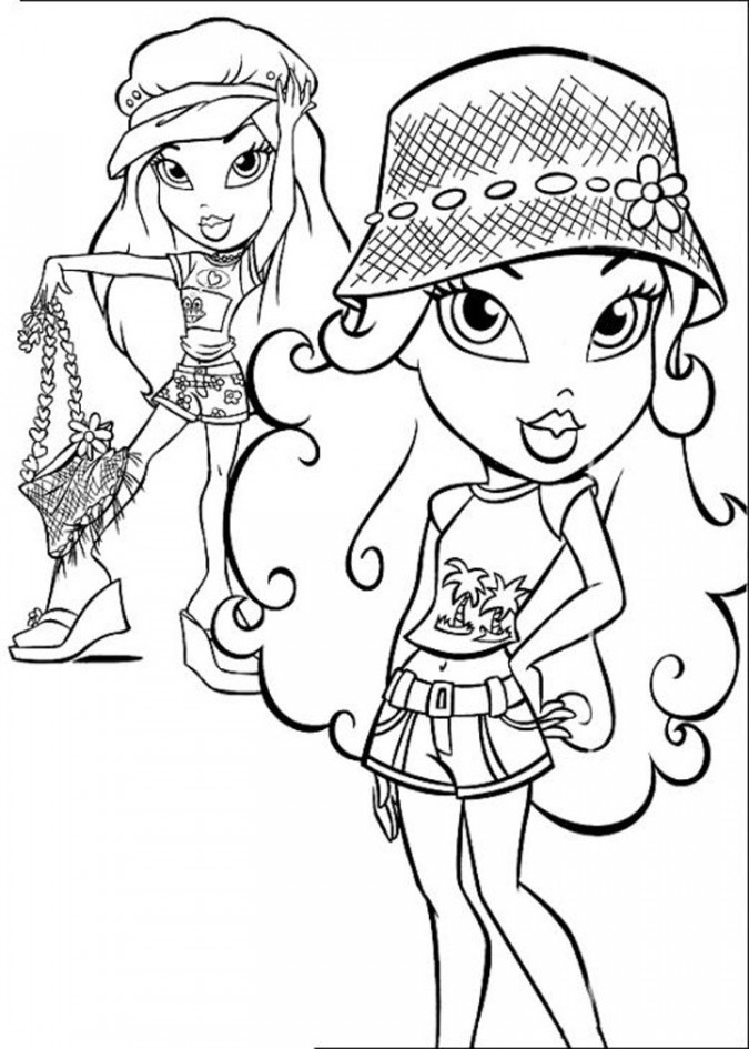 Free Printable Bratz Coloring Pages For Kids  Cartoon coloring