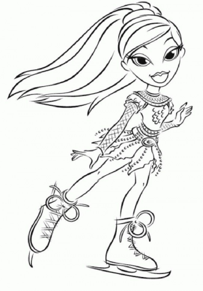 Free Printable Bratz Coloring Pages For Kids  Coloring pages for